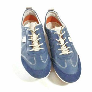 Geox Women's Sneakers D Vega 8 Walking Comfort Fashion Shoes Steel Blue Size 10 